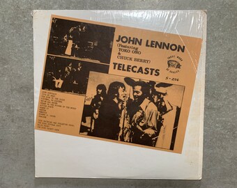John Lennon TELECASTS featuring Yoko Ono & Chuck Berry 1972 Trade Mark of Quality Bootleg S-206