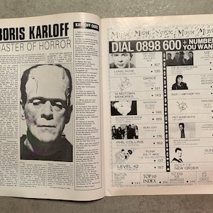 IDOLS 20th Century Legends Vol 1 No 5 Magazine 1988 Batman Boris Karloff Brigitte Bardot Elvis Beatles James Dean Dolly Parton Rocky Horror image 5