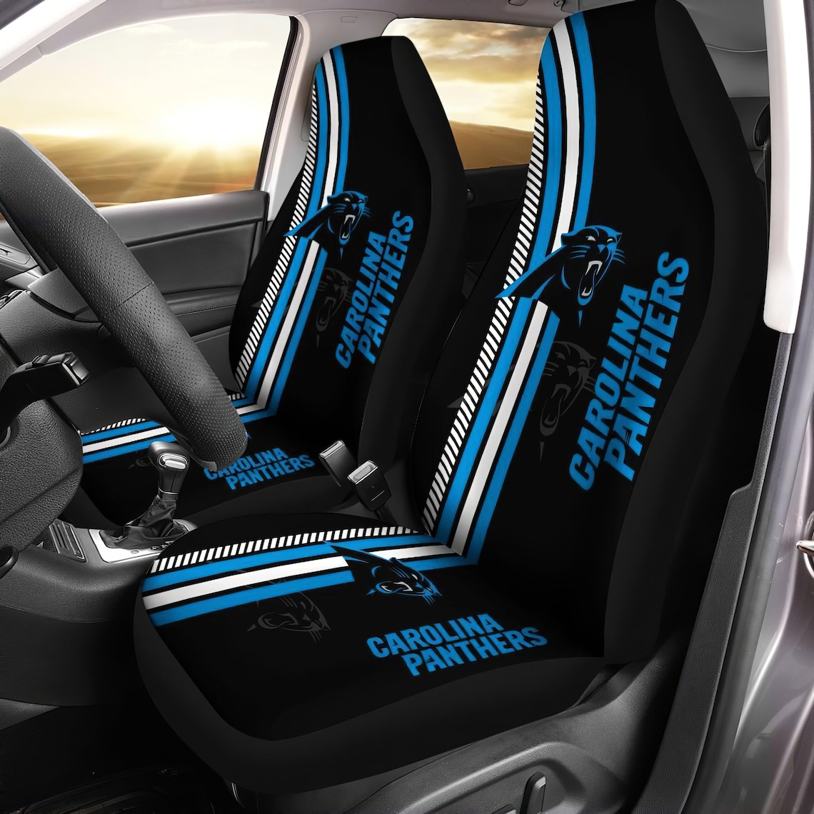NFL Carolina Panthers Pair Of Car Seat Covers Carolina Etsy