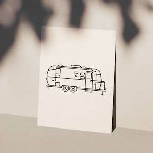 Airstream Van Life SVG Digital Download with Multiple File Types for Commercial Use and Cricut Cutout Customization