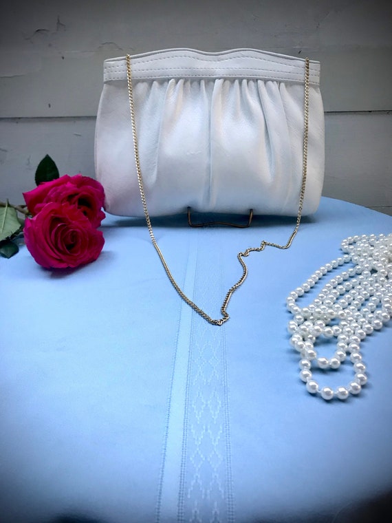 Vintage 1980s White Shoulder Bag by Ande’