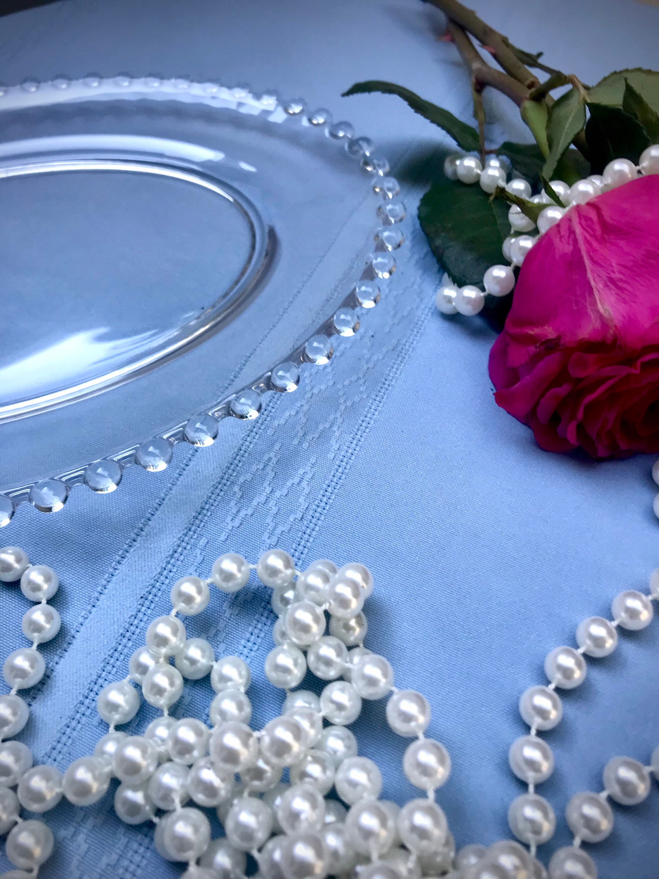 Vintage Candlewick Glass Luncheon Plate and Cup Etsy