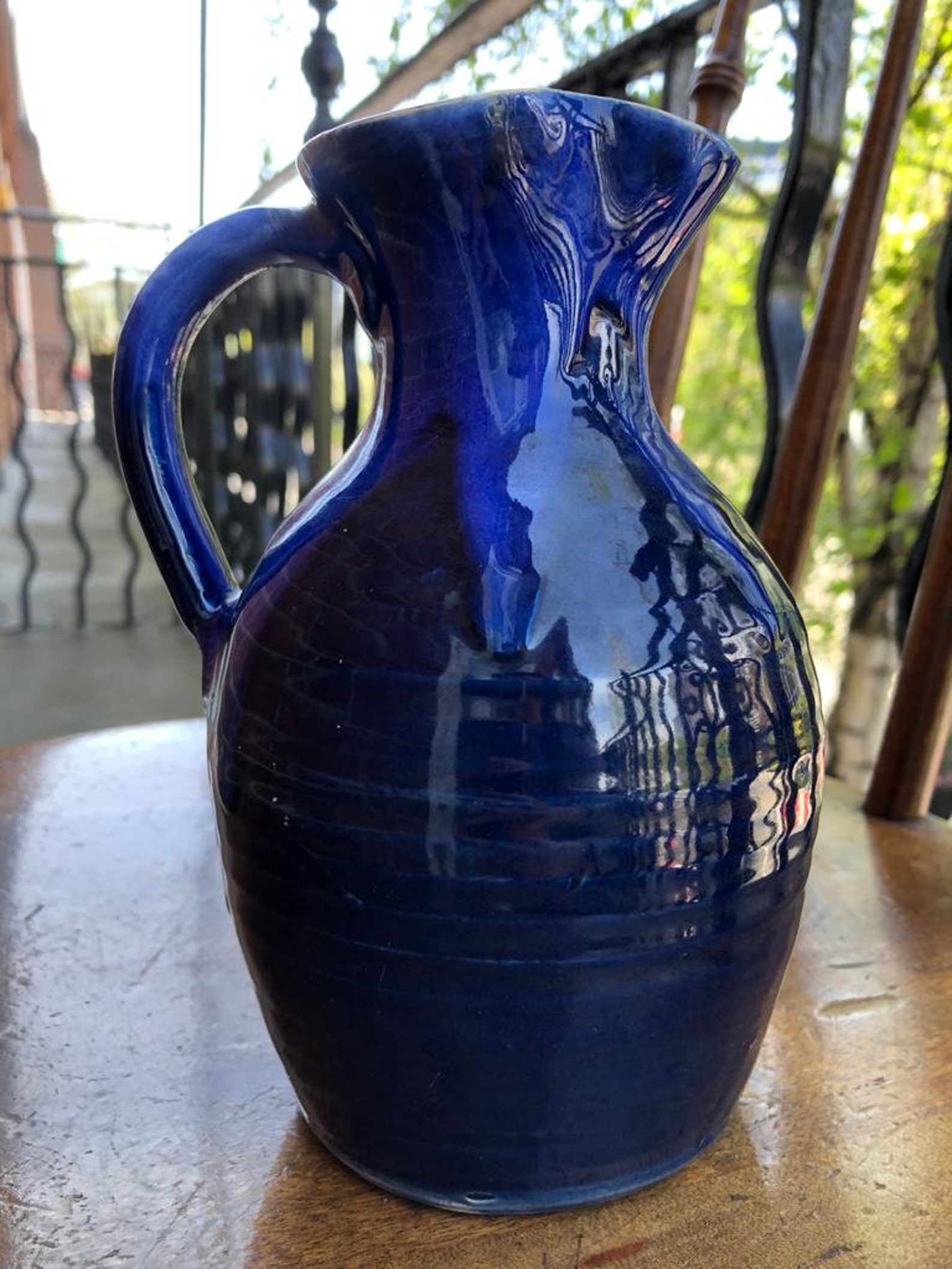 YOUGHAL Vintage Irish Signed Studio Pottery HandThrown Drip Etsy