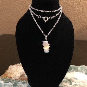 morganite fidget necklace