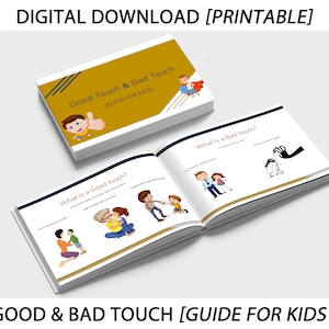Good & Bad Touch Learning [Guía para niños] [Descarga digital] [Imprimible]