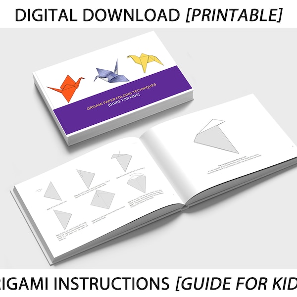 Basic ORIGAMI Instructions [GUIDE for KIDS] [Digital Download]