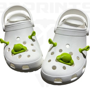 STL file Ogre / Shrek ear charm - jibbitz for crocs 👹・3D