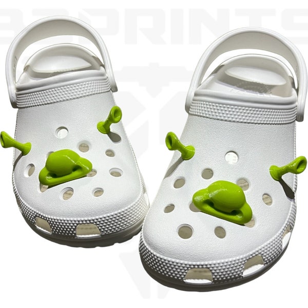 De Ogre oren schoen charmes, Shrek oren schoen charmes, Shrek schoenen, Shrocks Croc charmes