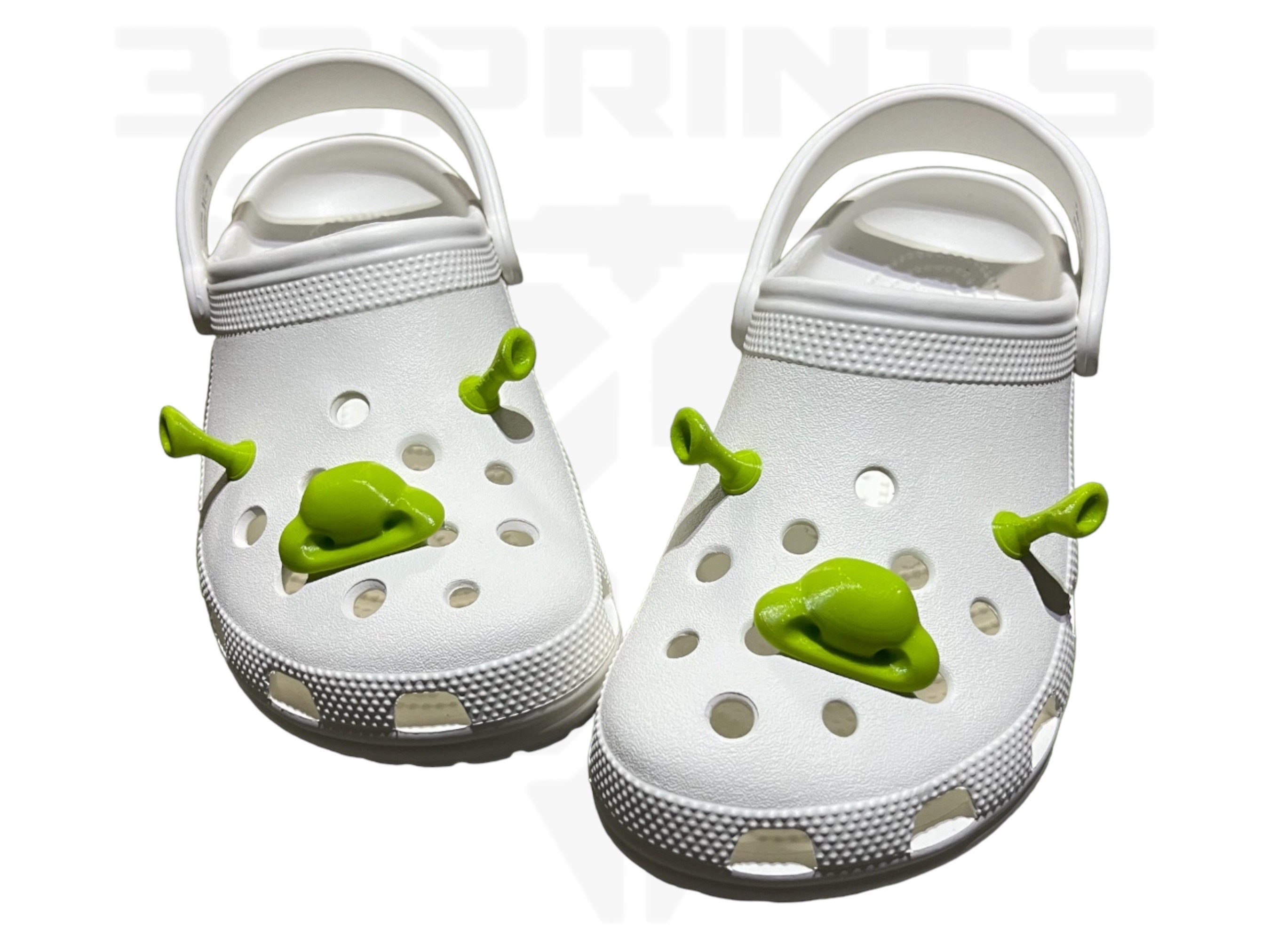 Ogre Ears Shoe Charms - Compatible with clog style shoes - 3D Printed Croc  Shrek Ear Charms - Made in USA Customized Croc Shrek Ear - Croc Charm Set -  Personalized Shrek