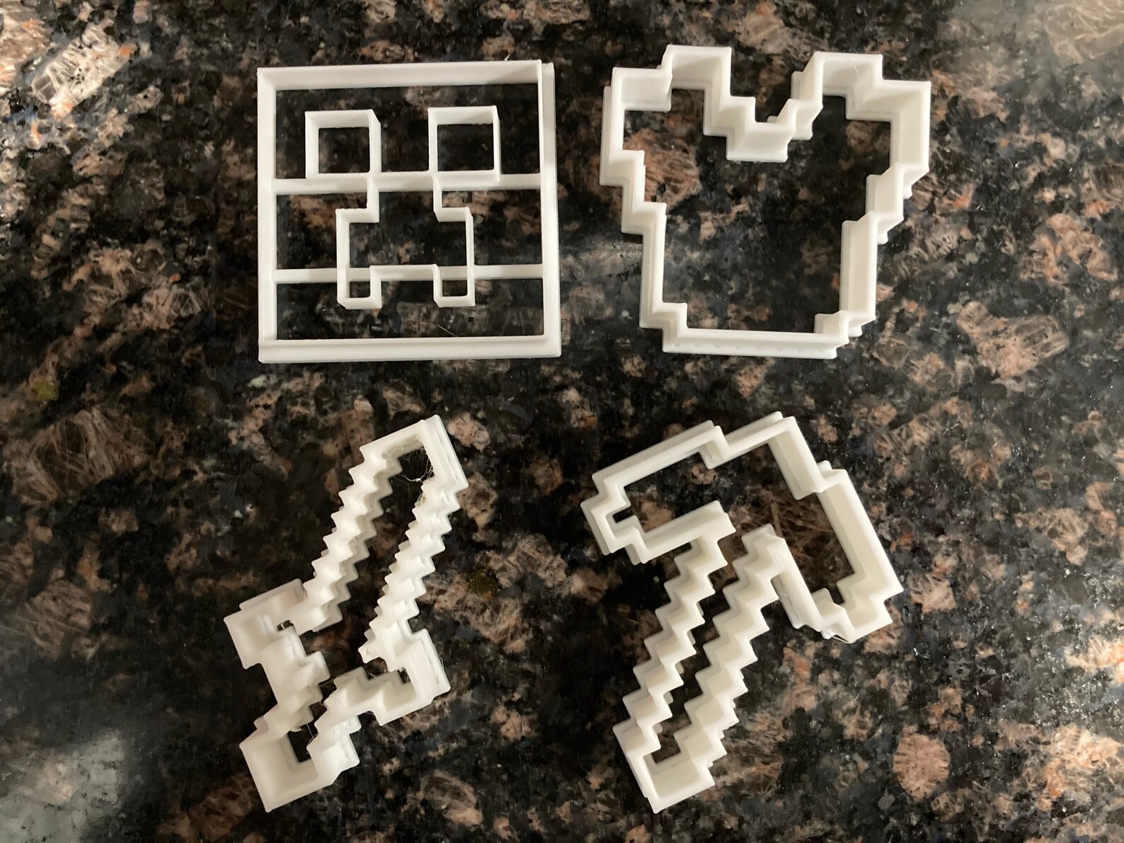 Minecraft Cookie Cutters Set of 4 Etsy