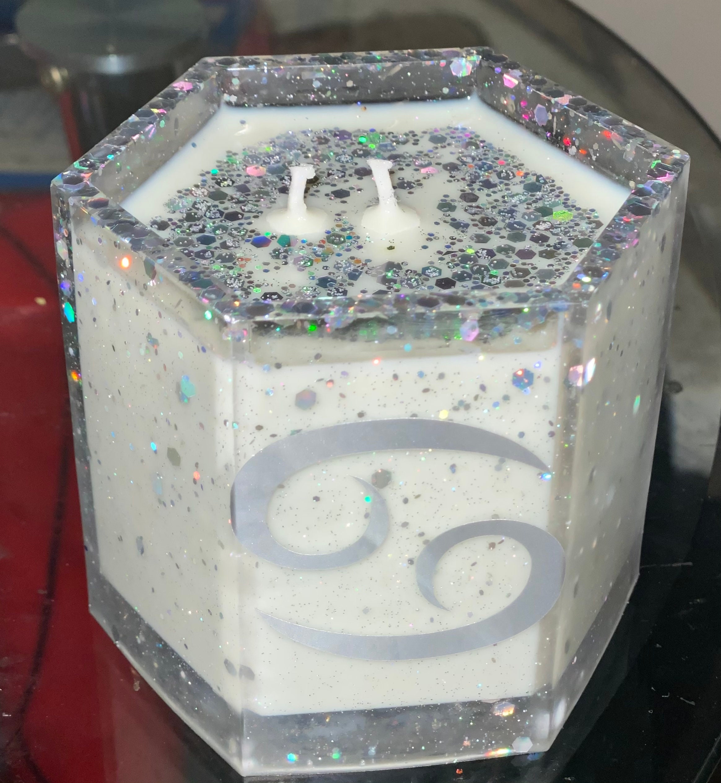 Zodiac Candle All signs are available Sparkly Etsy