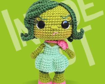 Disgust Amigurumi Crochet Pattern, Funko Pop Style (PDF)