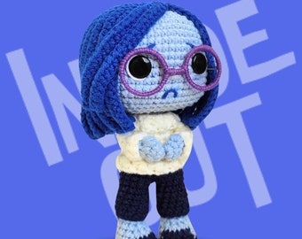 Sadness Crochet Pattern, Funko Pop Amigurumi (PDF)