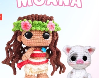 Moana Crochet Pattern PDF, English Pattern