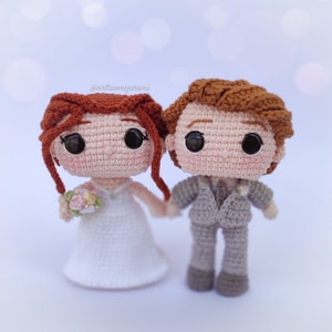 Bride and Groom Crochet Pattern - Amigurumi Pattern