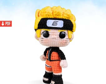 Patrón de crochet Ninja Boy / Patrón de amigurumi / PDF en inglés / Patrón de crochet Funko Pop