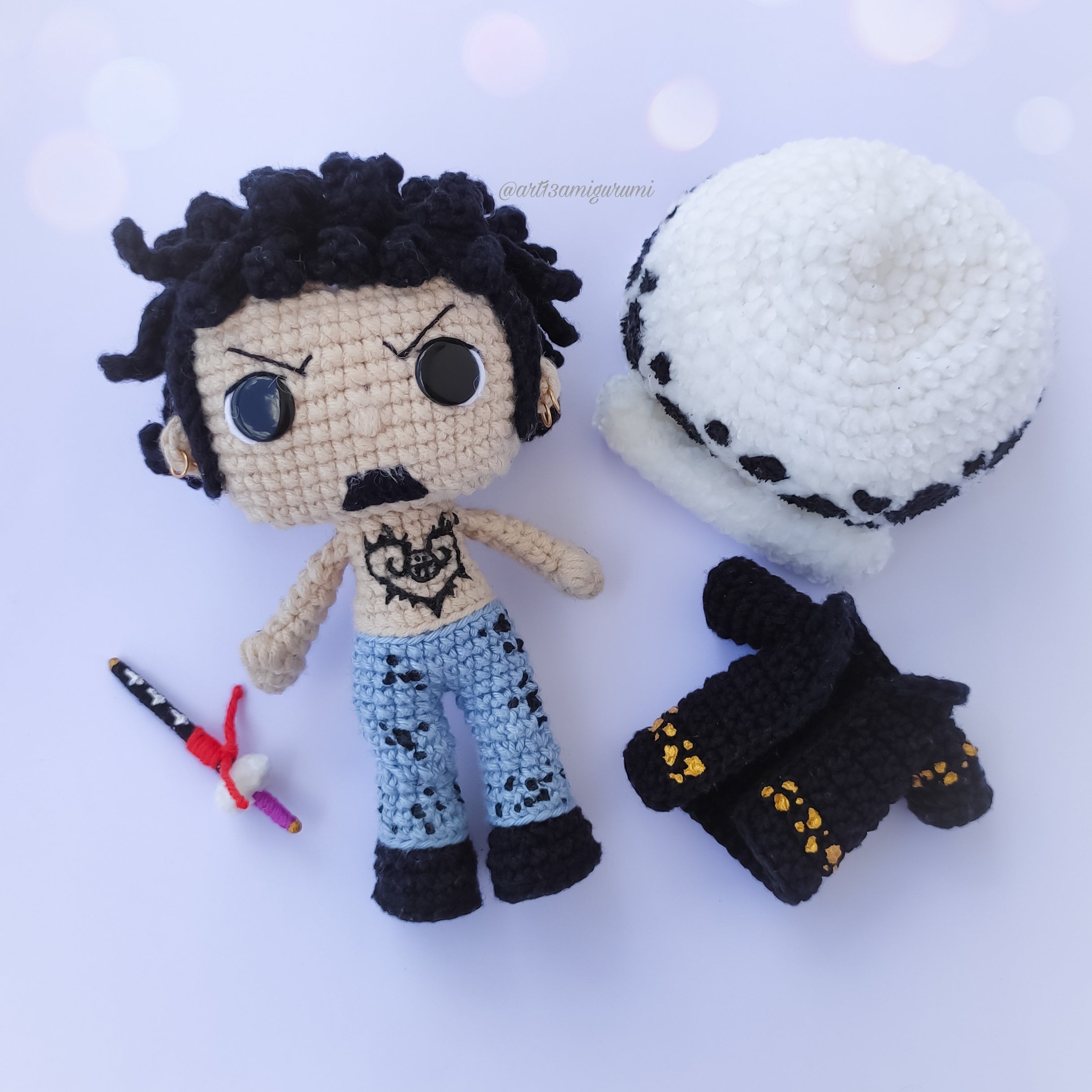 Trafalgar Law (one Piece) Crochet Pattern, Amigurumi Pattern, PDF English Pattern, Funko Pop Crochet - Etsy Trafalgar Law (one Piece) Crochet Pattern, Amigurumi Pattern, PDF English Pattern, Funko Pop Crochet - Etsy