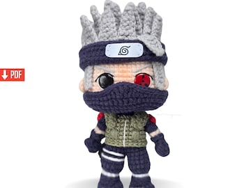 Padrão de Crochê Ninja Boy / Padrão de Amigurumi / PDF en Inglés / Funko Pop Crochê