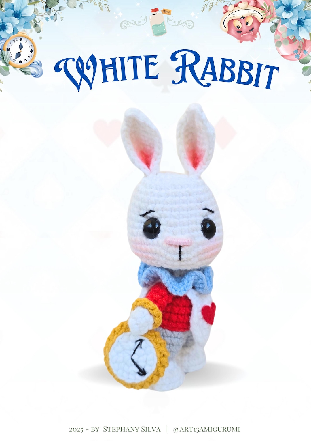 White Rabbit Crochet Pattern in English | Amigurumi Tutorial ...