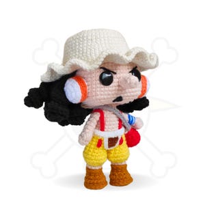 Usopp Amgurumi Pattern | Pirate Crochet Pattern | PDF English | Funko pop Crochet