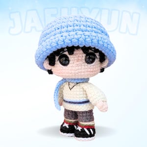 Jaehyun - Padrão de Crochê, Padrão K-Pop Amigurumi PDF ENGLISH