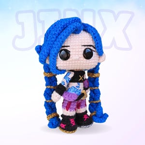 Jinx Crochet Pattern | Arcane Amigurumi Pattern | PDF English | Funko pop Crochet