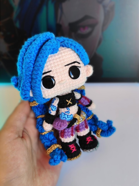 Jinx Crochet Pattern | Arcane Amigurumi, Funko Pop Style (PDF) - Etsy