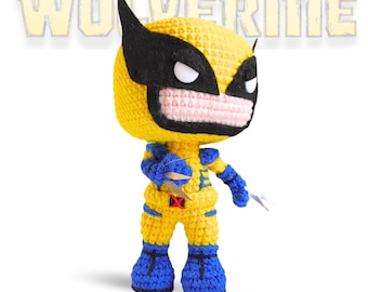 Wolverine Crochet Pattern, Superhero Amigurumi PDF (English)
