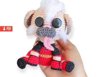 Dogpool Crochet Pattern, Superhero Amigurumi PDF (English)