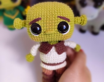 Shrek Crochet Pattern, Pop-Style Amigurumi (PDF)