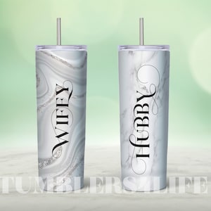 Wifey Hubby 20oz Tumbler Design: Wedding Couple (Digital Download)