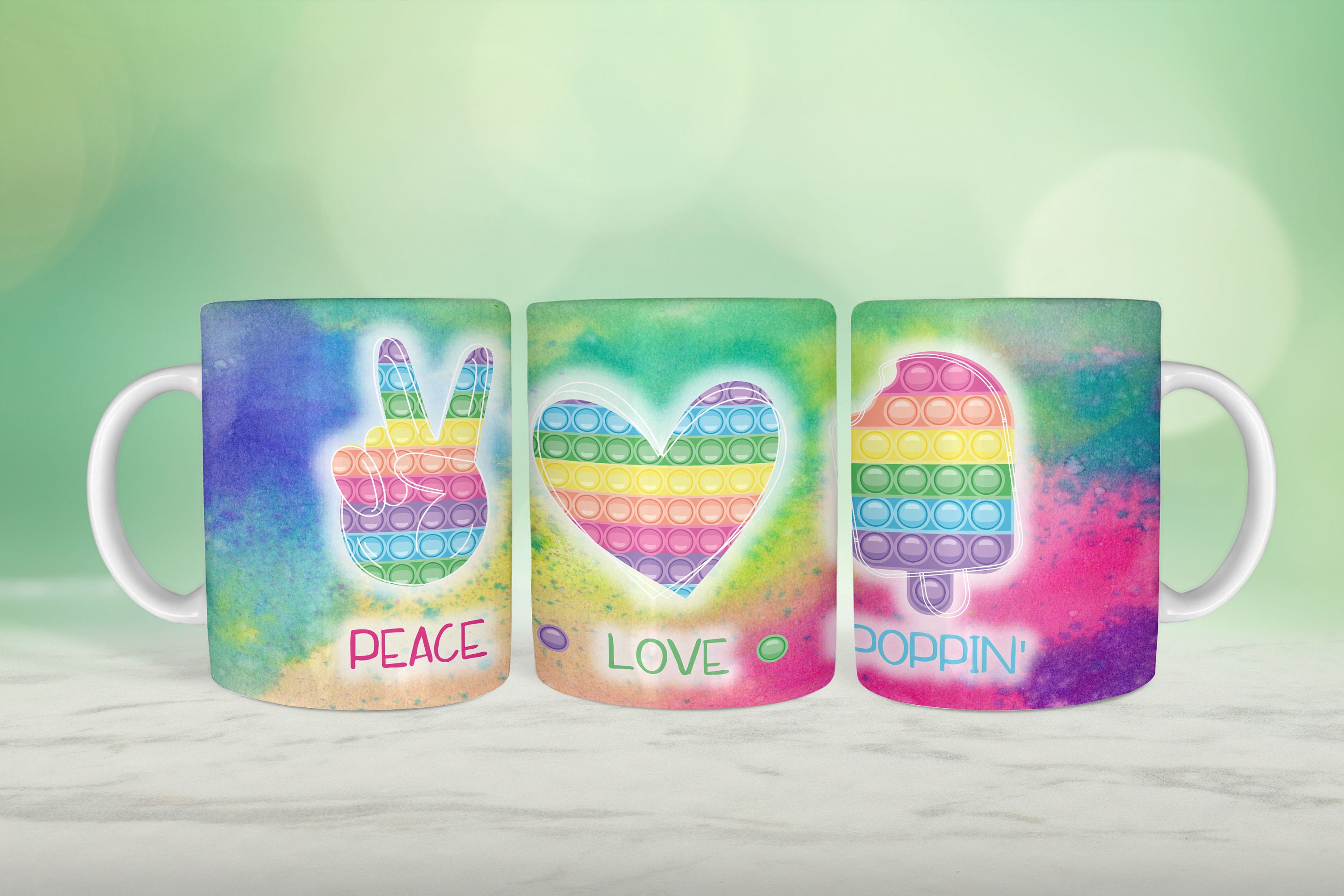 Conception de sublimation de tasse de 11 oz, Pop it, Dont Mind Me