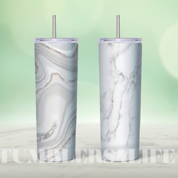 White Marble wrap, Glitter Marble 20 oz sublimation tumbler design, Marble Background Digital Paper, Glitter Liquid Marble Sublimation