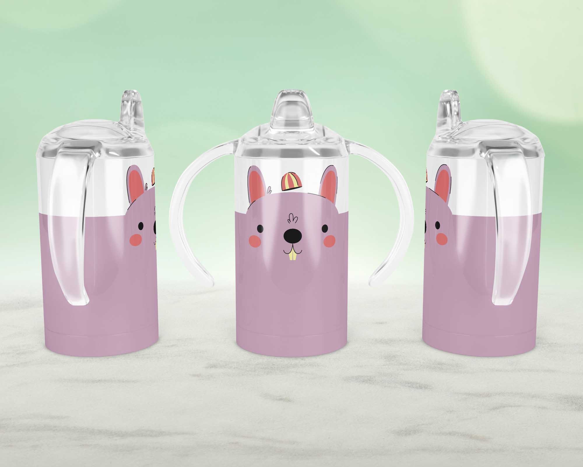 Cute Rabbit Design Straight Sippy Cup Sublimation SEAMLESS Pattern ...