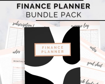 Digital Budget Planner, Digital Finance Planner, Monthly Budget, GoodNotes, Financial Savings  Debt, Bill, Spending, Expenses tracker bundle