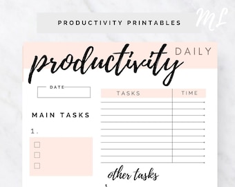 Productivity Planner Insert | Free Weekly Planner 2021 | A4 & JPG| Printable PDF | Daily Schedule, Pomodoro Tracker, To Do List,