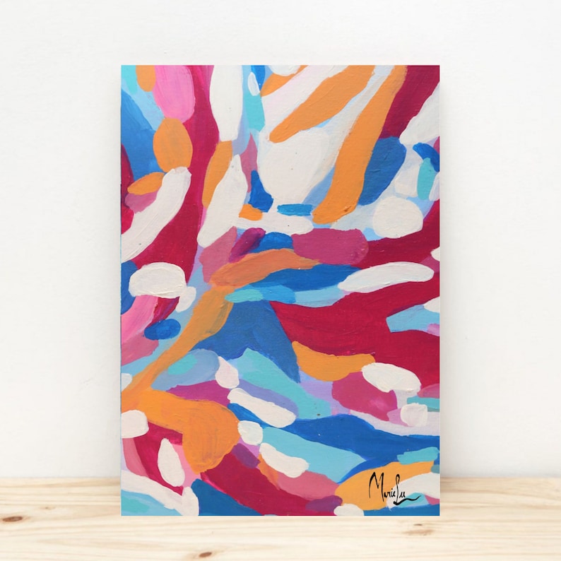 Printable Modern Art Printable Wall Art Colourful Wall Art - Etsy