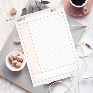 SIMPLE Cornell Notes Method Paper Student Note Template Dot Grid Lined ...