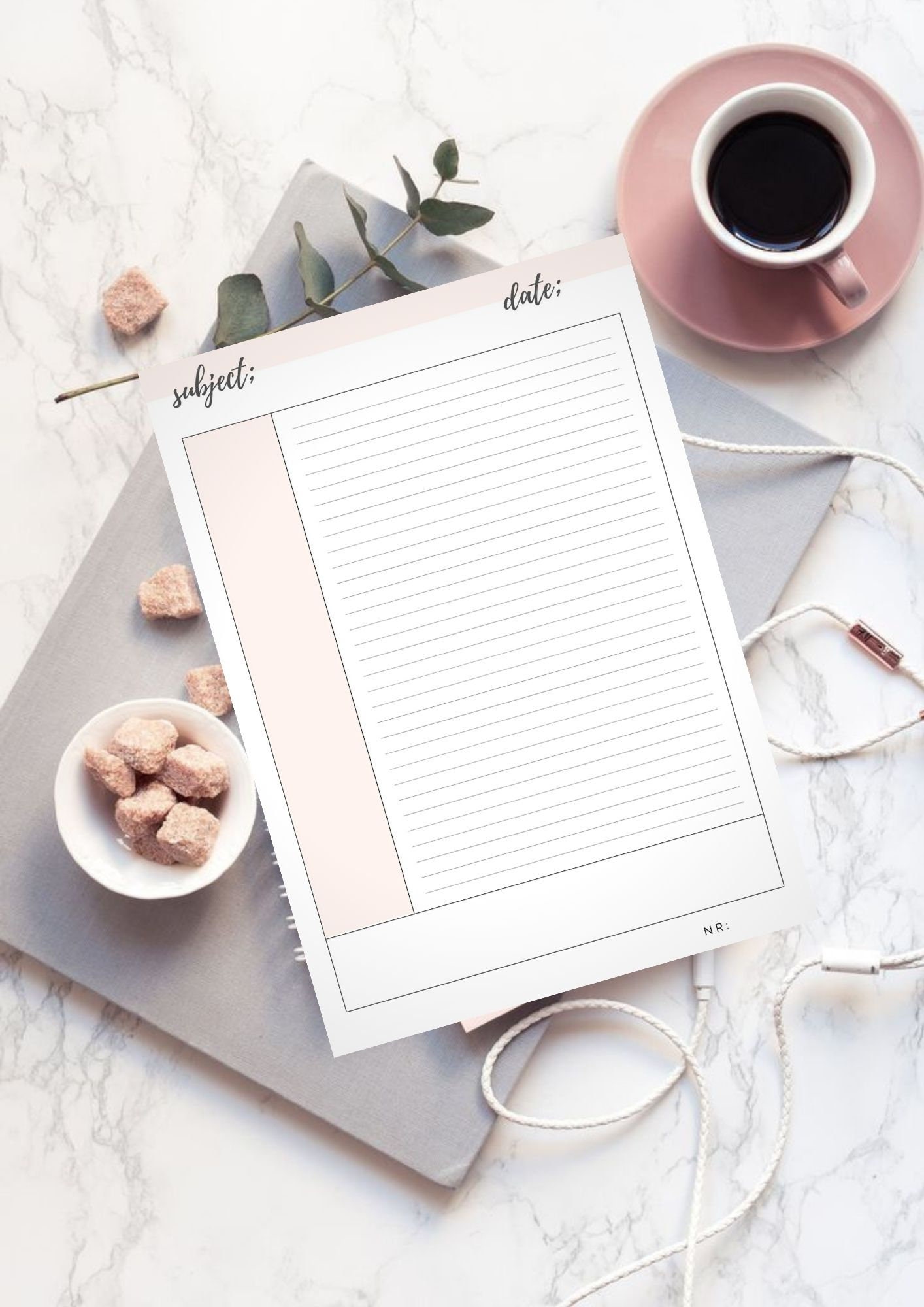 SIMPLE Cornell Notes Method Paper Student Note Template Dot Grid Lined ...