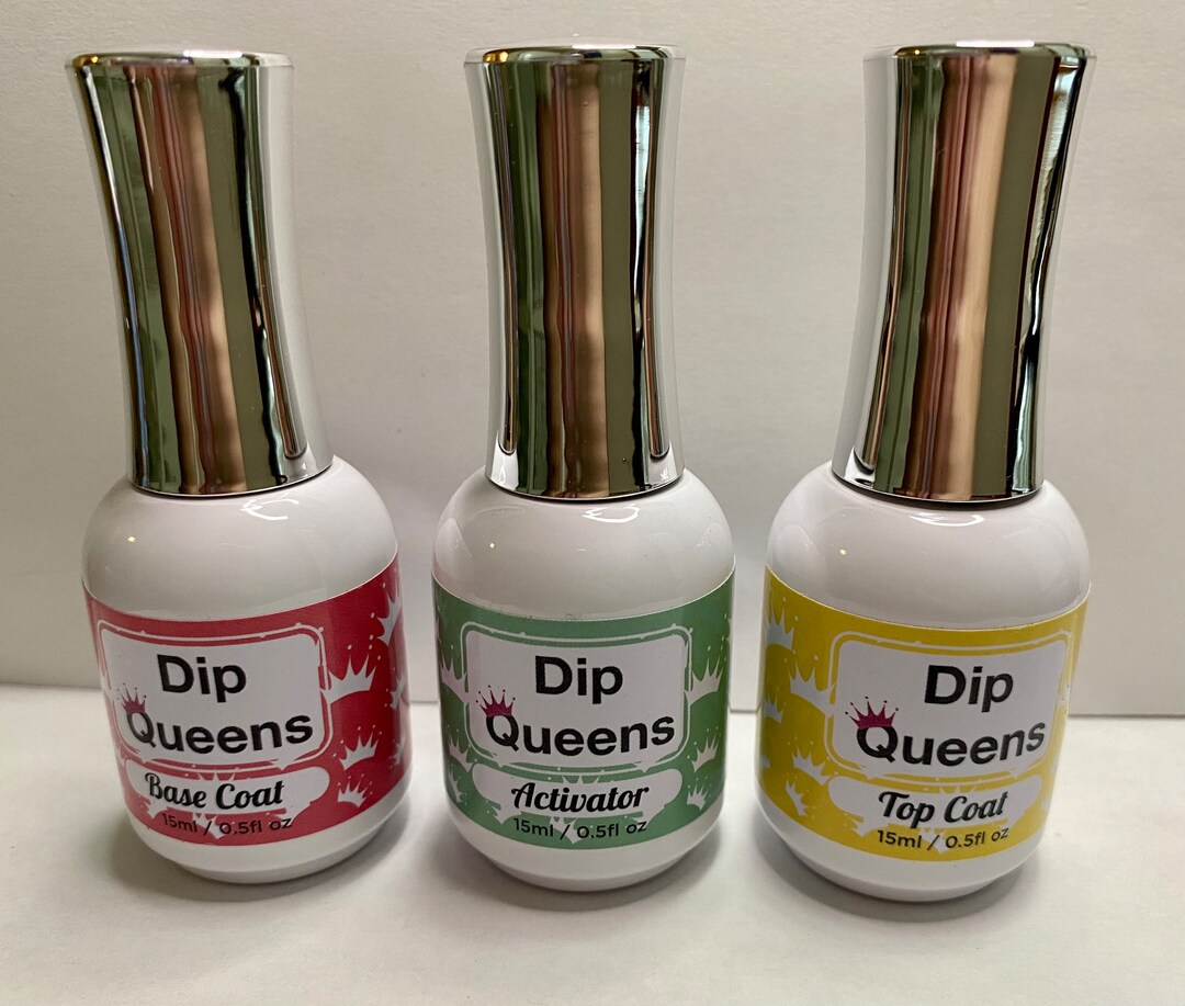 Dip Liquids, Base Coat, Activator, Top Coat Dip Powder Nails, Acrylics