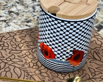 Palestine Mug Set | Keffiyeh Mug | Poppy Mug Islamic