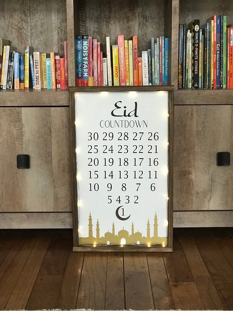 Eid Countdown Eid Calendar Eid Countdown Calendar Etsy