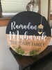Ramadan Mubarak sign - Ramadan mubarak decor - Ramadan Mubarak round sign - Ramadan decorations - Ramadan door sign - Ramadan table decor 