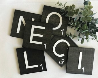 Scrabble Tile Wall Art - Scrabble Tile Wall Decor - Scrabble Tile Decor - Scrabble Wall Letters - Scrabble Wall - 3D Scrabble Tiles