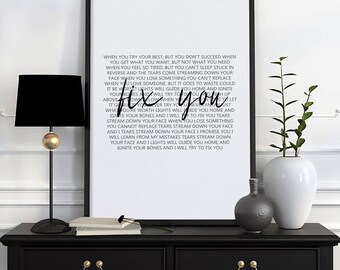 Coldplay Canvas Etsy
