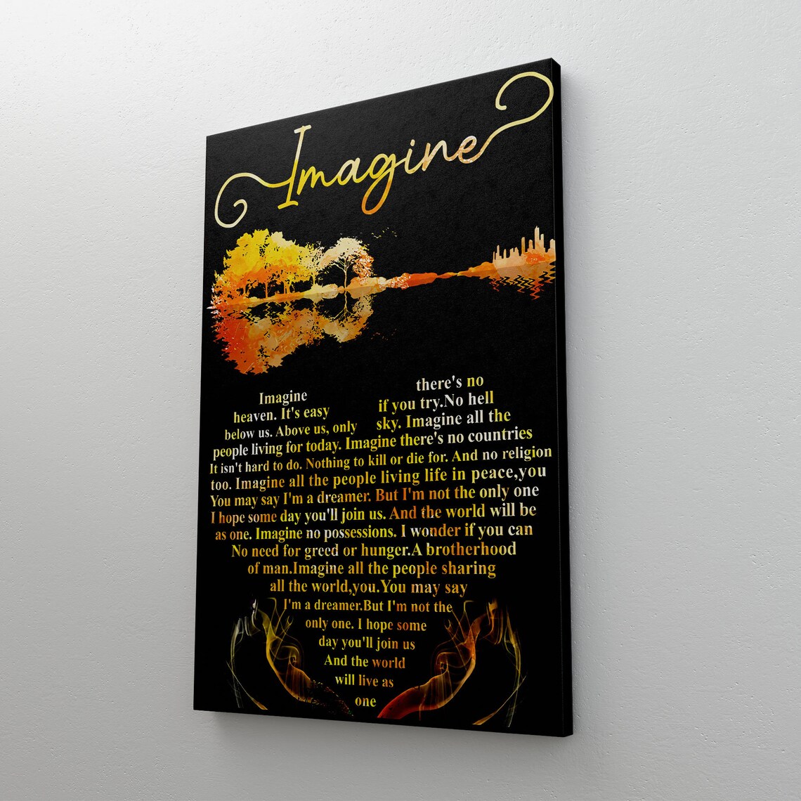 Imagine by john lennon reflection picture