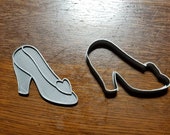 Cinderella Glass Slipper Cookie Cutter with Detail Impression Disc Cinderella Cookie Cutter Princess Cookie Cutter Craft Supplies
