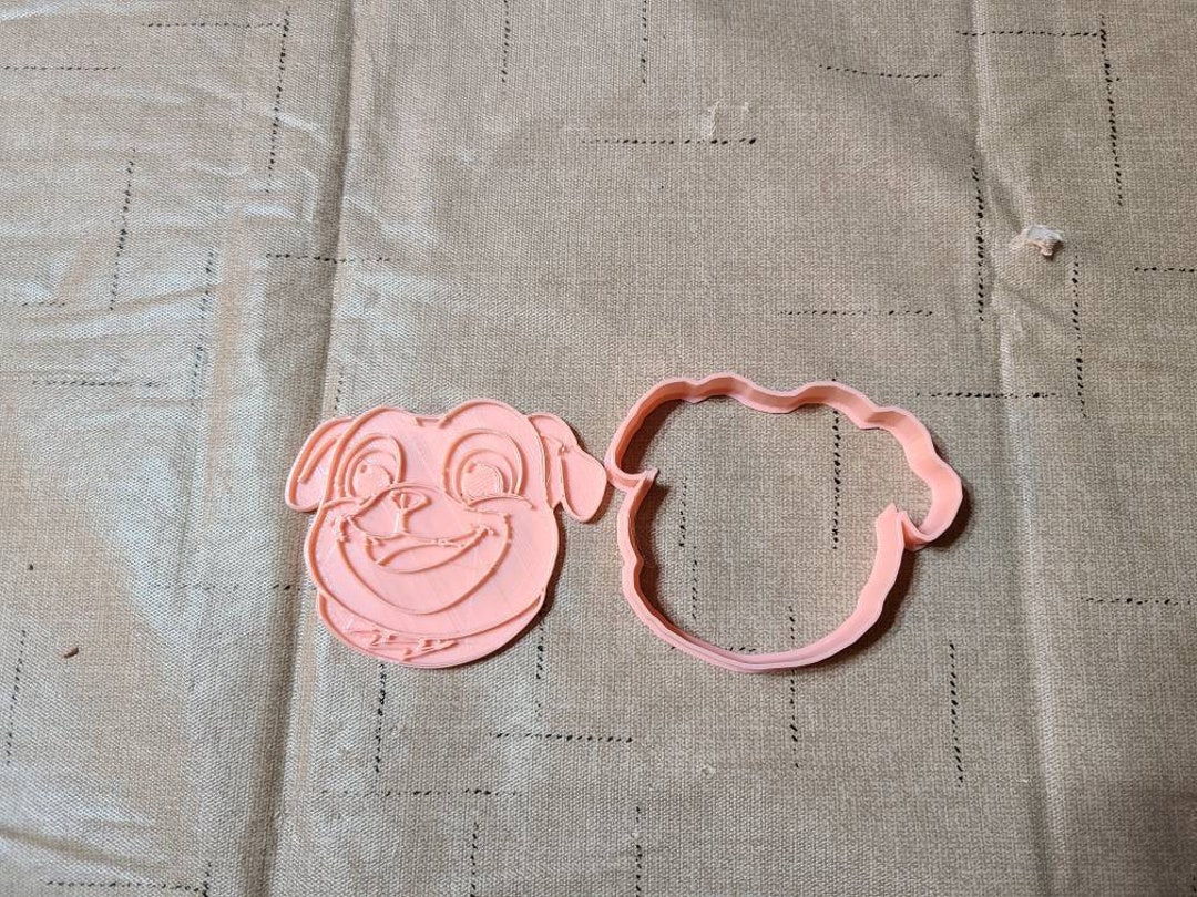 Bingo Cookie Cutter With Detail Impression Disc/puppy Dog Pals Cookie Cutter/fondant Cutter