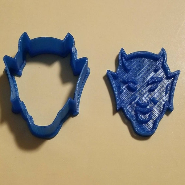 Duke Blue Devils Cookie Cutter with Detail Impression Disc/Fondant Cutter/Playdoh Cutter/Craft Supplies/Party Supplies