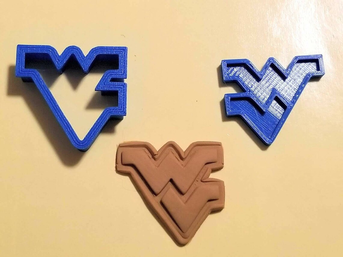 West Virginia Cookie Cutter With Detail Impression Etsy